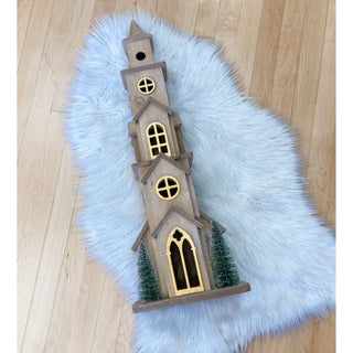 Wooden Christmas church KA-07