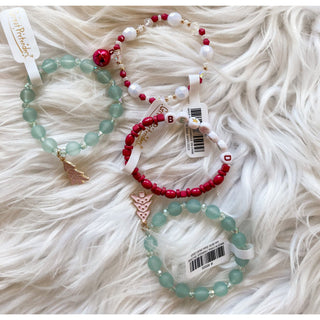 Holiday Beaded Bracelets for Girls