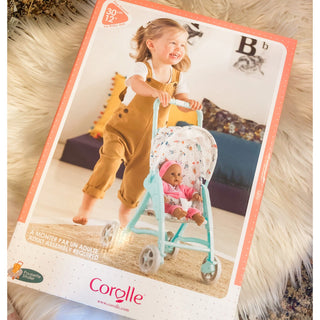 Baby Doll Stroller with Cat Pattern - Corolle