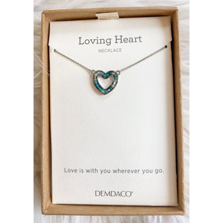 Loving Heart Necklace Demdaco, “Love is Wherever You Go”