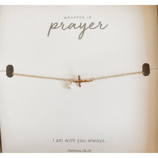 Wrapped in Prayer 7” Dainty Bracelet with 1.5” Extender Demdaco