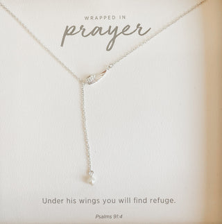 Wrapped in Prayer 16” Dainty Necklace with 2” Extender Demdaco