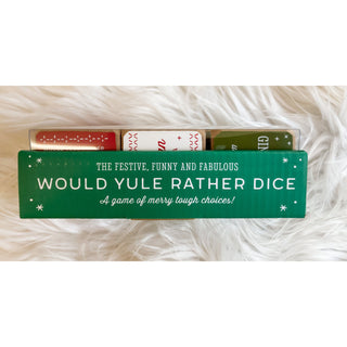 Would Yule Rather Christmas Dice Set