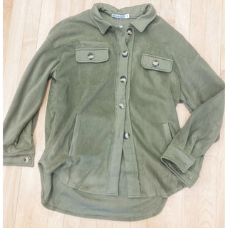 Jordan Shacket in Olive - Michelle Mae MM-08