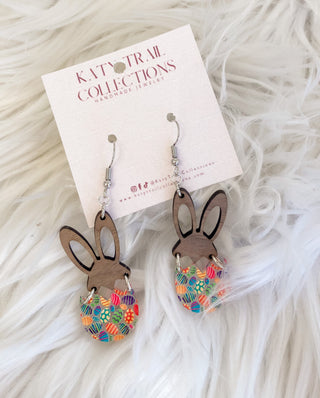 Bunny egg earrings