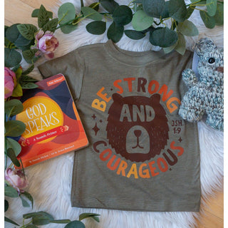 Be Strong and Courageous | Joshua :9 | Kids’ Graphic Tees | KT-37