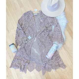 Crochet Bell Sleeved Cardigan BI-31