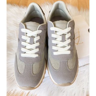 Blowfish Malibu | Pebble Grey Suede Valley Sneaker