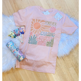 Forever Chasing Sunsets | Graphic Tee | KT-52