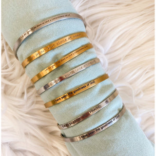 Hand-Stamped Cuff Bracelet | KT -323