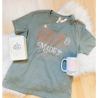 You Are Fearfully And Wonderfully Made | Graphic Tee | KT-122