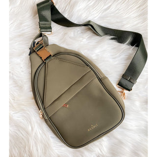 Kedzie Sloane Sling Backpack | Olive | DM Merchandising | DM-01