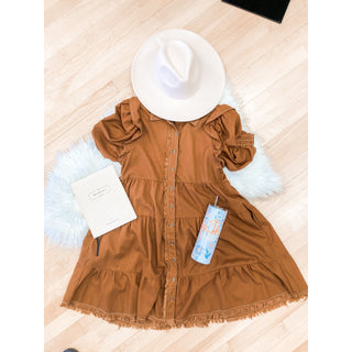 Linen Button Up Shirt Dress | GiGiO USA | GI-04