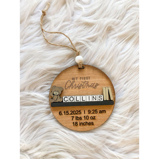 Handmade Custom Wood Ornaments | Laser Engraved in St. Charles, MO | KT-188