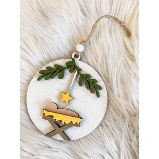 Nativity Ornament Baby Jesus | Wooden Ornament | KT-219