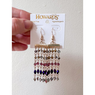 Kina Beaded Fringe Earrings l Howards Jewelry
