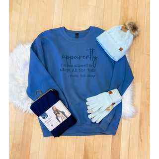 Apparently I Can’t  Adopt All The Dogs Sweatshirt | KT-254