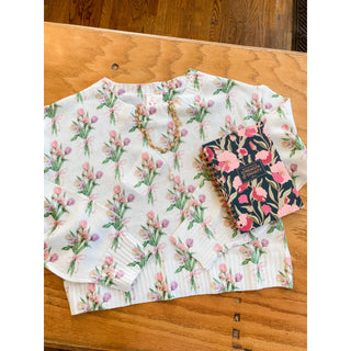 Spring Blooms Cropped Sweater SM-08