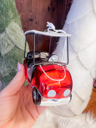 Christmas on the Green Golf Cart Ornament