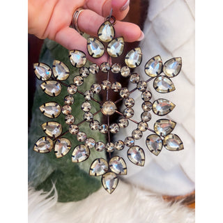 Golden Snowfall Rhinestone Ornament