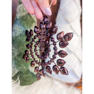 Golden Snowfall Rhinestone Ornament