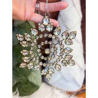 Golden Snowfall Rhinestone Ornament