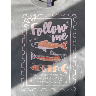 Fishers of Men Olive Green Sweatshirt | Matthew 4:19 | KT-362