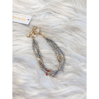 Amber Multi-Strand Seed Bracelet | HJ-04
