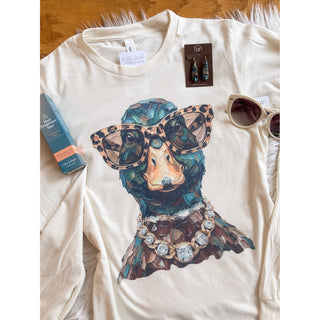 The Dapper Duck Long-Sleeve Graphic Tee | Bella + Canvas | KT-410