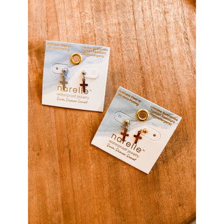 Narelle Waterproof Cross Dangle Earrings