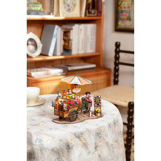 3D Wooden Puzzle: Blossom Cart