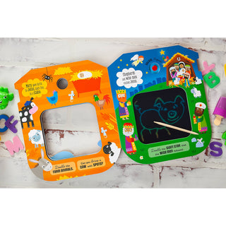 Doodle Delete Repeat: My First Bible Stories | LCD Doodle Book for Little Artists
