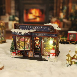 DIY Miniature House Kit: Christmas Wonderland