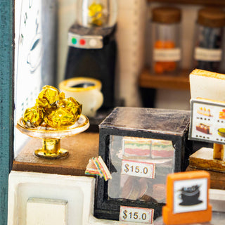 DIY Miniature House Kit: Cream & Sugar Café