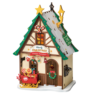 Twinkling Christmas House Rolife DIY House Wooden