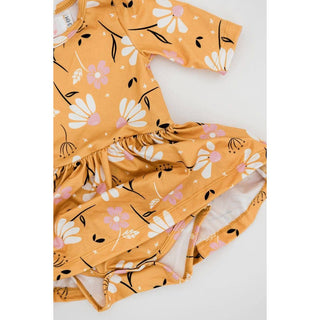 Twirl Bodysuit | Gold | Dandelions in Fall | Mila & Rose | MR-36
