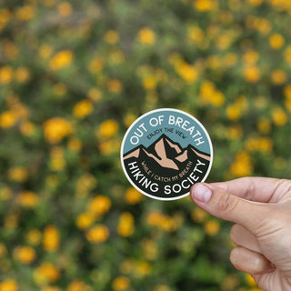 Out of Breath Hiking Society Sticker