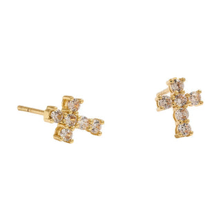 Tiny Faith Sparkle Studs | SS-12