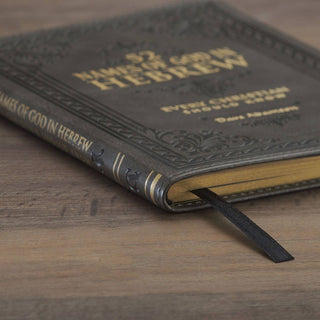 52 Names of God in Hebrew – Faux Leather Gift Book
