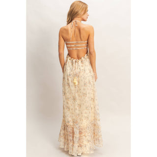 Smocked Floral Maxi Dress | HY-11
