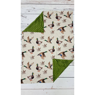 Baby Olive Minky Duck Blanket | SK-01