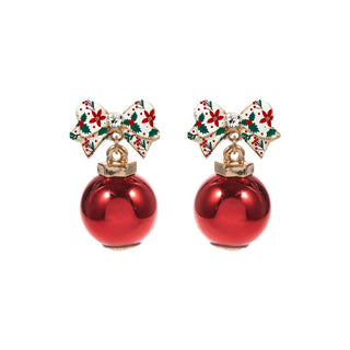 Merry Bow Bauble Earrings