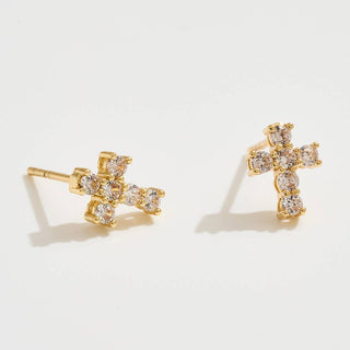 Tiny Faith Sparkle Studs | SS-12