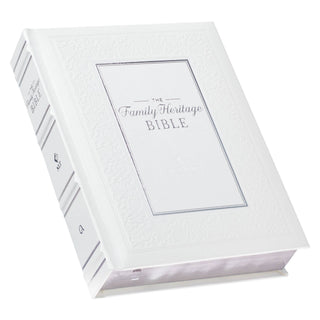 NLT The Family Heritage Bible | Hardcover | White