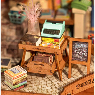 Corner Bookstore Rolife DIY Miniature House Kit