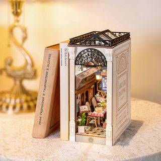 DIY Book Nook Kit: Paris Arcade Date with Dust Cover | Hands Craft | TGB10