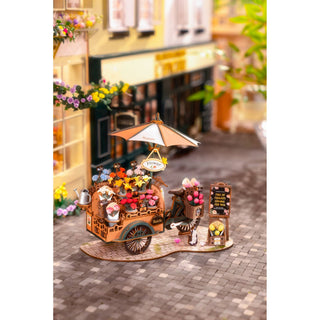 3D Wooden Puzzle: Blossom Cart