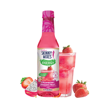 Sugar Free Strawberry Dragon Fruit Energy Syrup | Skinny Mixes