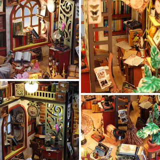 DIY Miniature House Kit: Book Loft