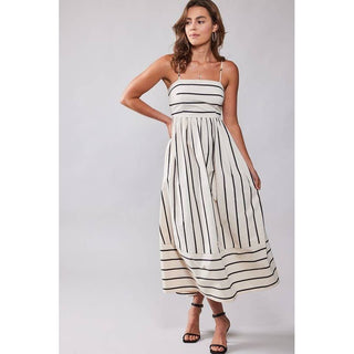 Wildflower Striped Maxi Dress UD-35